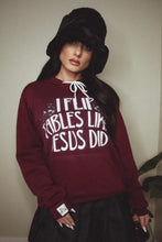 Load image into Gallery viewer, I FLIP TABLES UNISEX FLEECE HOODIE