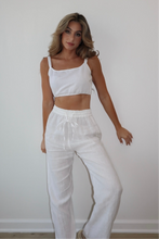 Load image into Gallery viewer, LYDIA LINEN CROPPED TANK
